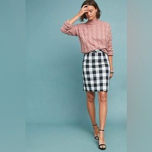 NWT Anthropologie | Sunday In Brooklyn Flynn Gingham Pencil Skirt